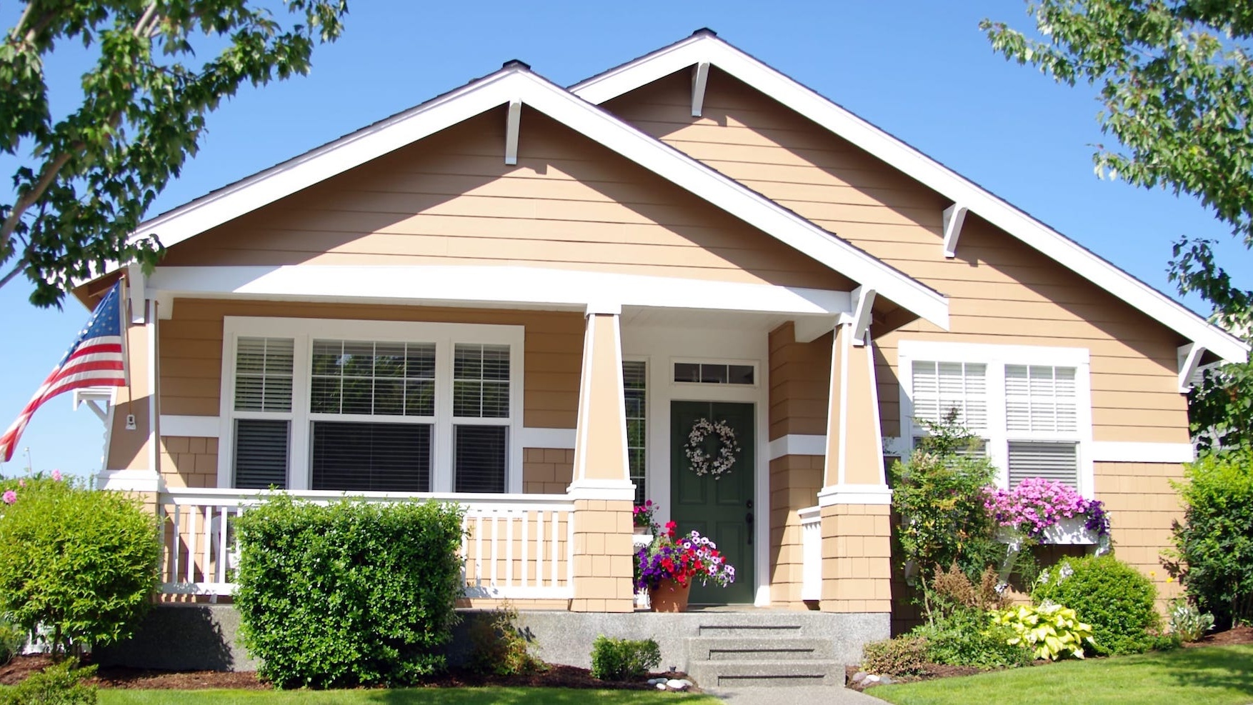 Veteran family at their new home